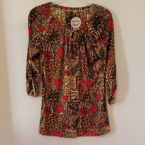 Almatxichi  Size 38      Women's Multicolor Patterned Top